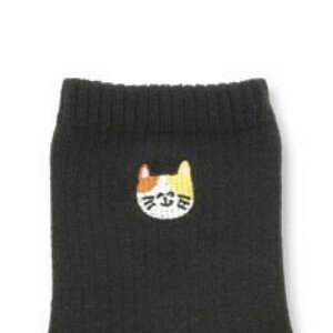 【レディースサイズ】ししゅうソックス/クルー丈靴下/くつした/女性用/CREW SOCKS