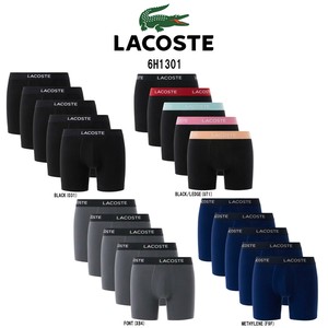 LACOSTE(ラコステ)ボクサーパンツ ボクサーブリーフ コットン ストレッチ 5枚セット 前閉じ 6H1301