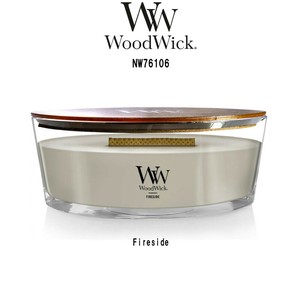 WoodWick(ウッドウィック)アロマキャンドル 【ブランド箱なし】 ハースウィック ファイアサイド NW76106