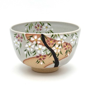※現品限り※【抹茶碗】京焼抹茶碗 「桜」／手描き 日本製 抹茶茶碗 和食器 清水焼