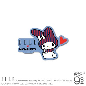 ELLE×マイメロディ&クロミ ダイカットステッカー マイメロディ サンリオ 周年 キャラクター グッズ SAN180