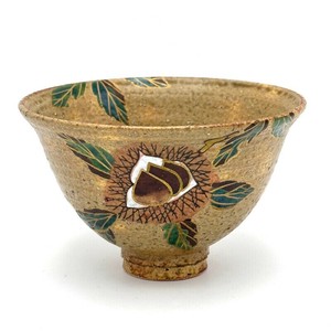 ※現品限り※【抹茶碗】京焼抹茶碗 「栗」／手描き 日本製 抹茶茶碗 和食器 清水焼