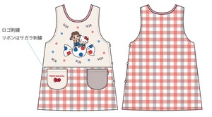 【2025年秋冬新作予約】【保育士】Peko × ハローキティ なかよしデザイン エプロン