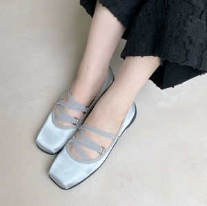 【予約販売9月】晴雨兼用ルートエラスティックスクエアトゥシューズ[パンプス]