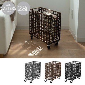 折り畳み ランドリーバスケット キャスター付き 28L FOLDING LAUNDRY BASKET with CASTER 28L/SLIM