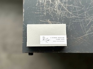 贺卡 名片 蓝色 LETTERPRESS 盒装