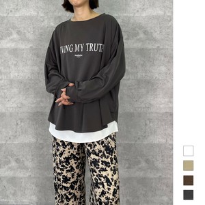 【AnnaKerryアンナケリー85253914】"LIVING MY TRUTH" ロンT「2025秋物新作」