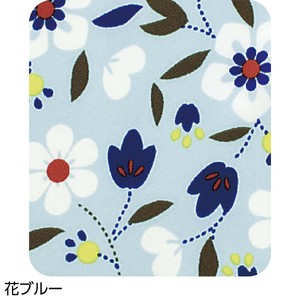 ケアファッション 食事用エプロン 花 ブルー 3891831
