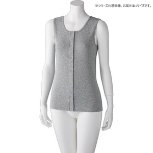 ケアファッション フライス杢ノースリーブホックインナー(婦人) 杢グレー LL 9752323