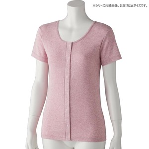 ケアファッション フライス杢半袖ホックインナー(婦人) チェリー LL 9760903