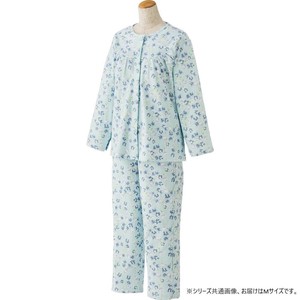 ケアファッション フルオープンパジャマ(婦人) サックス M 3851501