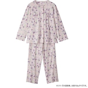 ケアファッション フルオープンパジャマ(婦人) パープル LL 3851513