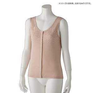 ケアファッション フロントレースノースリーブホックインナー(婦人) ベージュ M 9729911