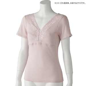 ケアファッション アロエ加工カップ付3分袖インナー(婦人) ピーチ L 9759502
