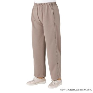 ケアファッション 脇全開ジャージパンツ(婦人) ベージュ L 3981722