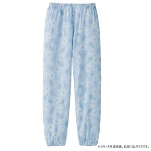 ケアファッション パジャマパンツ(婦人) サックス L 3991902