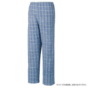ケアファッション フルオープン洗い替えパンツ(紳士) ブルー L 8945702