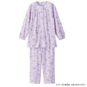 ケアファッション ワンタッチパジャマ(婦人) パープル S 8926624