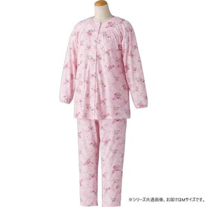ケアファッション ワンタッチパジャマ(婦人) ピンク M 8926601