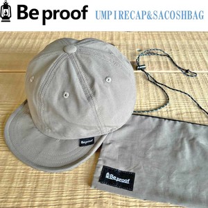 【Be proof】撥水 6パネル キャップ コットン ナイロン サコッシュ付 アウトドア アンパイア 帽子