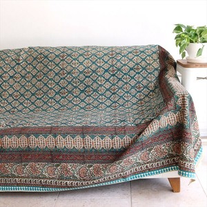 ペルシャ更紗 イラン手染め布 265×206cm アンティークデザイン ペイズリー