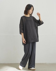 Pre-order Button Shirt/Blouse Transparency Linen Sheer