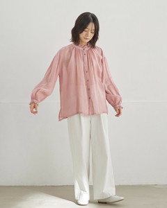 Pre-order Button Shirt/Blouse Transparency Linen Sheer