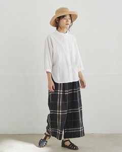 Pre-order Full-Length Pant Check Cotton Linen Linen Cotton