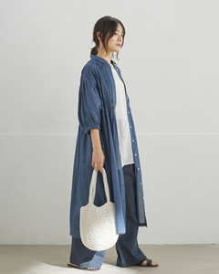 Pre-order Casual Dress Pintucked Cotton
