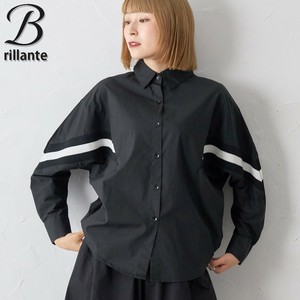 袖リブライン切替 ドルマンスリーブブラウス  2025新作 BRILLANTE東京（182698）