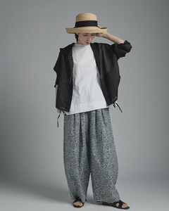 Pre-order Full-Length Pant Flower Print Linen Cotton