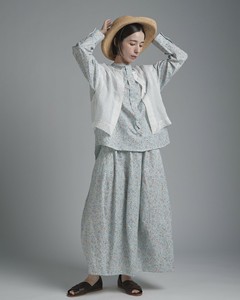Pre-order Skirt Flower Print Linen Cotton