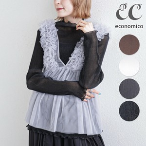 2025AW　プリーツラメ長袖カットソー Tシャツ　2025新作　Economico