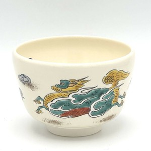 ※現品限り※【抹茶碗】京焼抹茶碗 「麒麟」／手描き 日本製 抹茶茶碗 和食器 清水焼