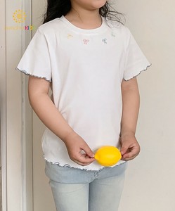 【aimoha-KIDS-】裾メロウTシャツ キッズ 半袖 夏 子供 女の子