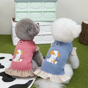 犬服 2色5サイズ ドッグウェア ペット服 プリント かわいい