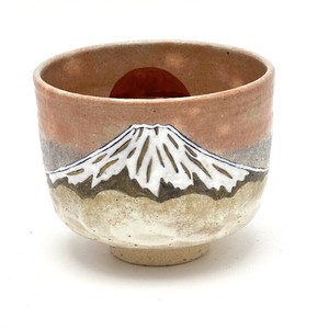 ※現品限り※【抹茶碗】京焼抹茶碗 「富士山」／手描き 日本製 抹茶茶碗 和食器 清水焼