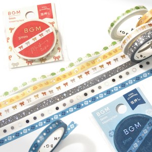 美纹胶带/工艺胶带 新商品 BGM 小鸡 LIFE 6种类 5mm