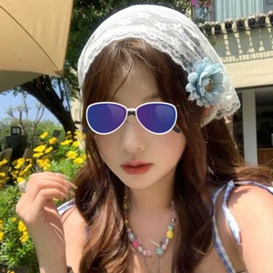 三角ヒジャブ レース 髪飾  レディース アクセサリー MBQ3188