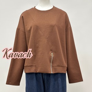 裾飾りファスナー切替Tシャツ