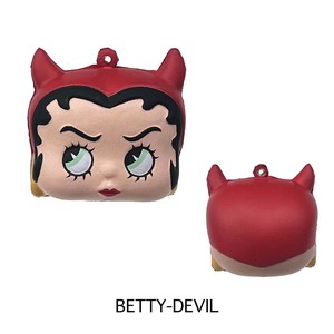 ■2025AW　新作■　BETTY BOOP　スクイーズトッパーキーチェーン　BT-DEVIL
