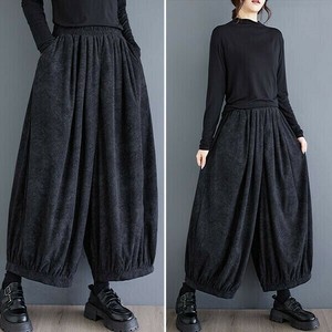 ワイドシルエット・ロングコーデュロイキュロット【再入荷】