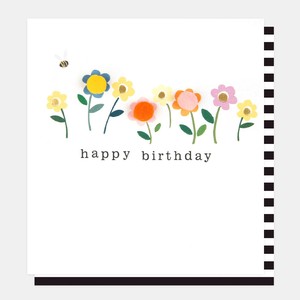【カード】HAPPY BIRTHDAY FLOWERS WITH BALOONS
