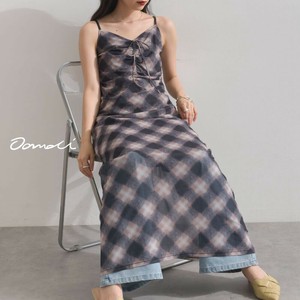 Casual Dress Camisole Dress Check
