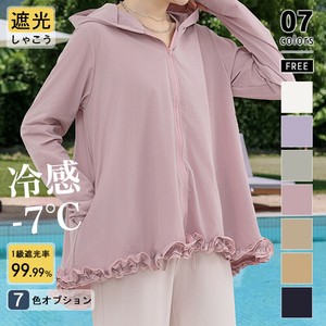 紫外線対策/接触冷感 ラッシュガード uvカットパーカー 水陸両用 UVカット パーカー レディース