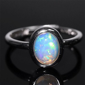SV925 オパール 遊色効果 リング 指輪 フリー opal【FOREST 天然石 パワーストーン】