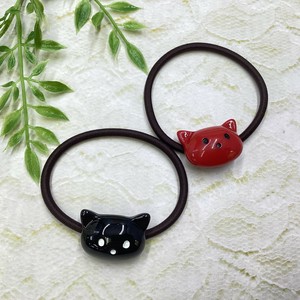 ヘアアクセサリー　ヘアゴム　ネコ　猫　アニマル