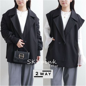 【2025AW新作入荷】袖取り外し可能！2WAY袖シャーチングMA-1風ジップアップブルゾン　 skypink東京