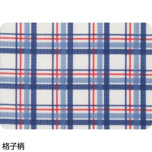 ケアファッション 食事用エプロン 格子柄 - 9813121