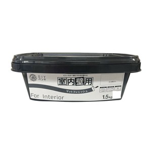 塗料 STYLE DIYペンキ マットフィニッシュ 室内壁用 1.5kg スノウホワイト